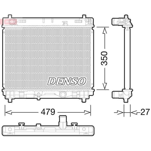 DENSO Kühler, Motorkühlung DRM50058