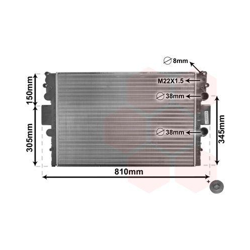 VAN WEZEL K&uuml;hler, Motork&uuml;hlung *** IR PLUS *** 28002043