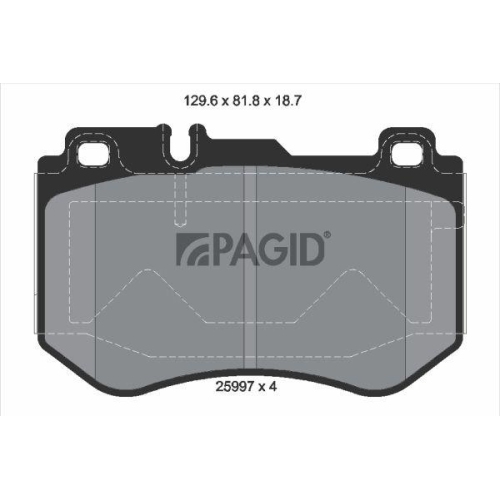 PAGID Bremsbelagsatz, Scheibenbremse T2373N