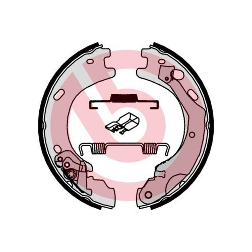 BREMBO Bremsbackensatz, Feststellbremse ESSENTIAL LINE S 44 510