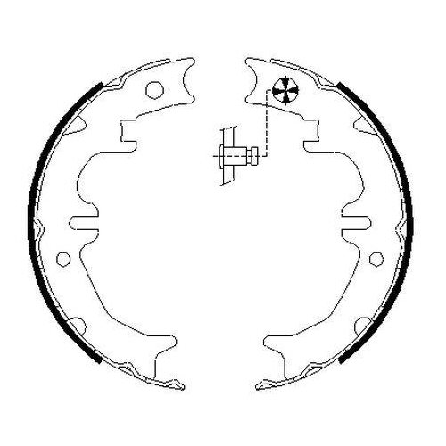 TEXTAR Bremsbackensatz, Feststellbremse 91080600