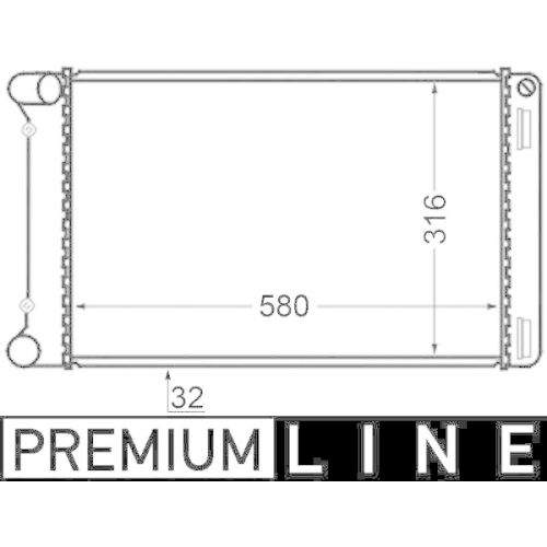 MAHLE K&uuml;hler, Motork&uuml;hlung BEHR *** PREMIUM LINE *** CR 125 000P