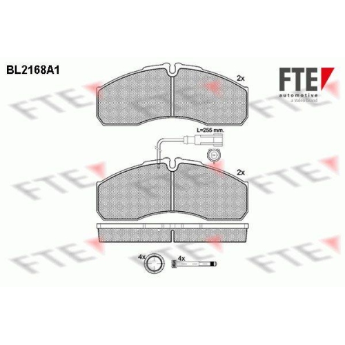 FTE Bremsbelagsatz, Scheibenbremse