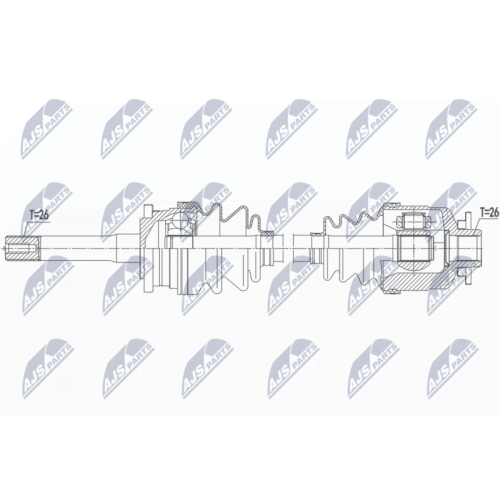 NTY Antriebswelle NPW-MZ-068