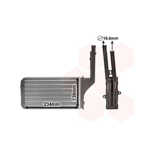 VAN WEZEL W&auml;rmetauscher, Innenraumheizung 40006049