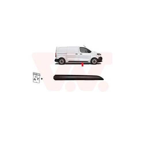 VAN WEZEL Zier-/Schutzleiste, T&uuml;r ** Equipart ** 0944424