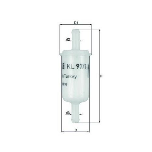 MAHLE Kraftstofffilter KL 97/1