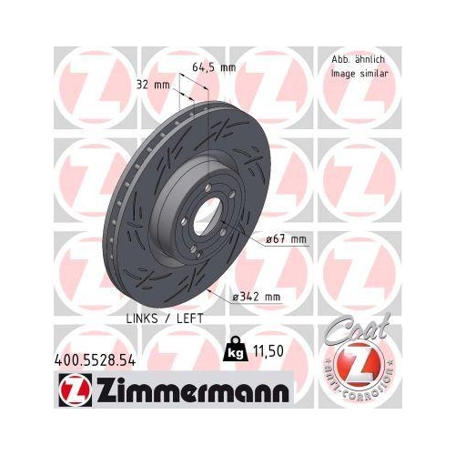 ZIMMERMANN Bremsscheibe BLACK Z 400.5528.54