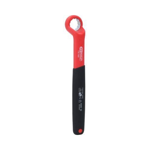 Isolierter Ringschl&uuml;ssel, gekr&ouml;pft, 22 mm KS TOOLS 118.1322