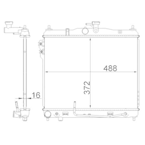 MAHLE K&uuml;hler, Motork&uuml;hlung BEHR CR 1278 000S