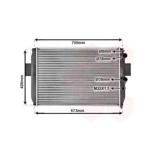 VAN WEZEL K&uuml;hler, Motork&uuml;hlung 28002050
