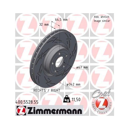 ZIMMERMANN Bremsscheibe BLACK Z 400.5528.55