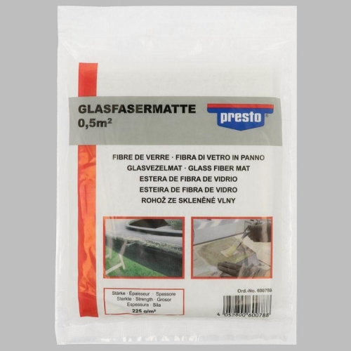Presto Glasfaserspachtel, Glasfasermatte 0,5m&sup2; 125x40 cm 600788