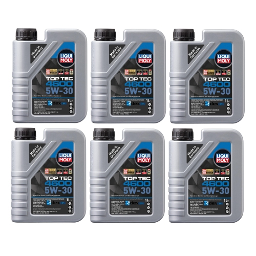 LIQUI MOLY Motor&ouml;l Top Tec 4600, 5W-30, 6-Liter Kanister - Art.Nr. 3755