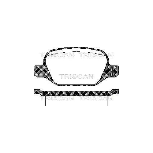 TRISCAN Bremsbelagsatz, Scheibenbremse 8110 15021