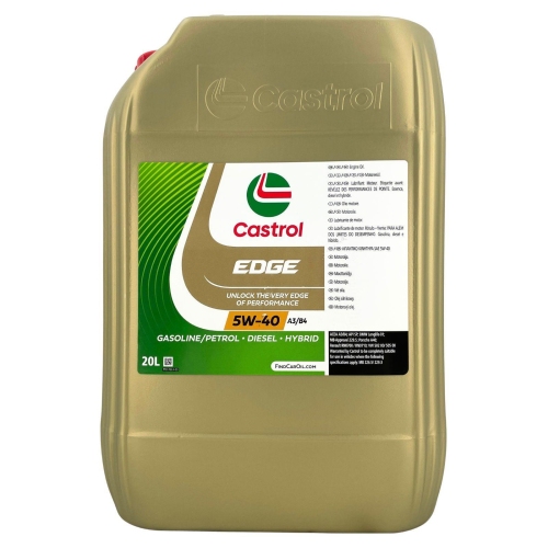 Motor&ouml;l Castrol Edge 5W-40 A3/B4 API SP Mercedes Renault VW BMW 20 Liter 15C4AC