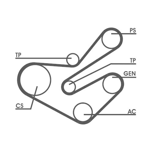 CONTINENTAL CTAM Keilrippenriemensatz 6PK1740D1