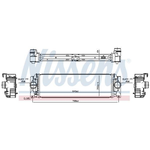 NISSENS Ladeluftkühler ** FIRST FIT ** 961312
