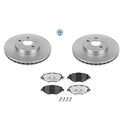 Bremsensatz Meyle Bremsbel&auml;ge + Bremsscheiben 025 232 7918/PD + 783 521 7019/PD