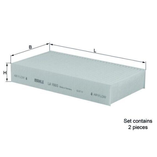 MAHLE Filter, Innenraumluft LA 168/S