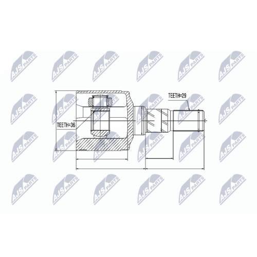 NTY Gelenksatz, Antriebswelle NPW-CH-025