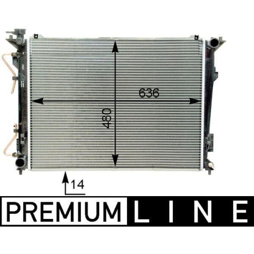 MAHLE K&uuml;hler, Motork&uuml;hlung BEHR *** PREMIUM LINE *** CR 1338 000P