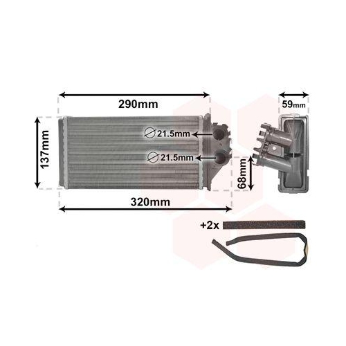 VAN WEZEL W&auml;rmetauscher, Innenraumheizung *** IR PLUS *** 40006228
