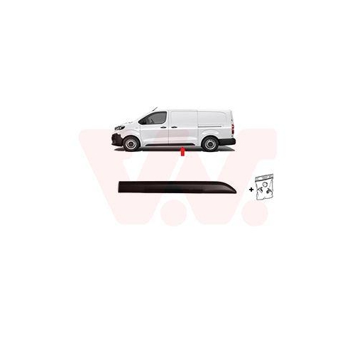VAN WEZEL Zier-/Schutzleiste, T&uuml;r ** Equipart ** 3892425
