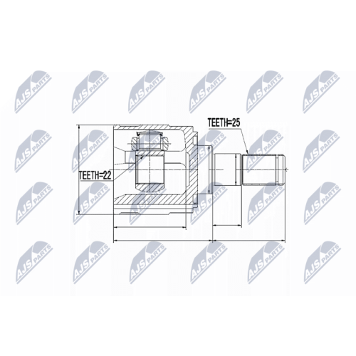 NTY Gelenksatz, Antriebswelle NPW-KA-318