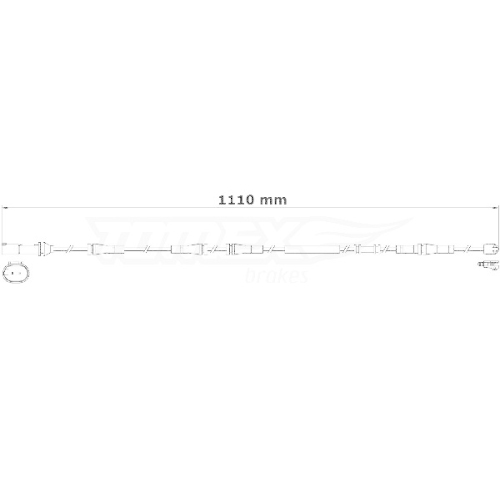 TOMEX Brakes Warnkontakt, Bremsbelagverschlei&szlig; TX 31-27