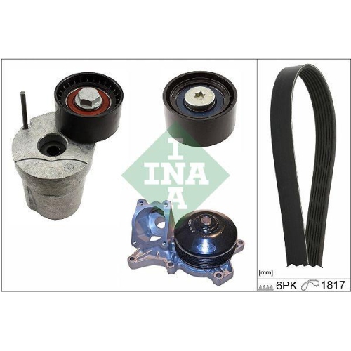 Schaeffler INA Wasserpumpe + Keilrippenriemensatz 529 0370 30