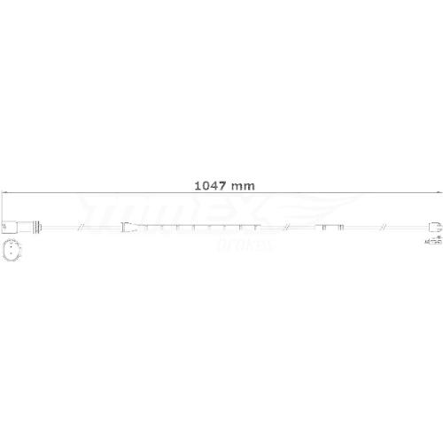 TOMEX Brakes Warnkontakt, Bremsbelagverschlei&szlig; TX 31-21