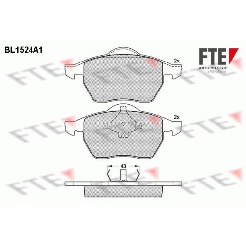 FTE Bremsbelagsatz, Scheibenbremse 9010230