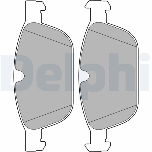 DELPHI Bremsbelagsatz, Scheibenbremse LP2140