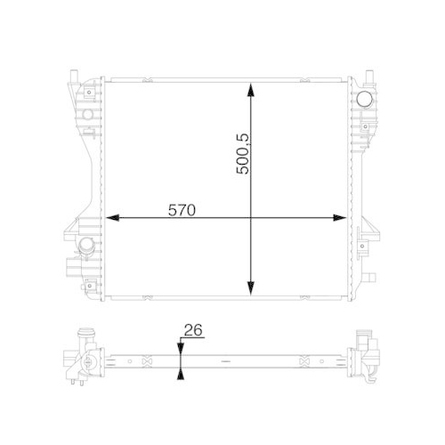 MAHLE K&uuml;hler, Motork&uuml;hlung BEHR CR 1358 000S