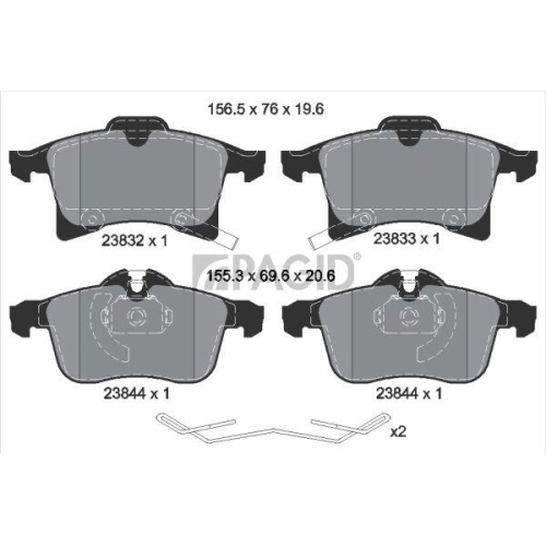 PAGID Bremsbelagsatz, Scheibenbremse T4171N