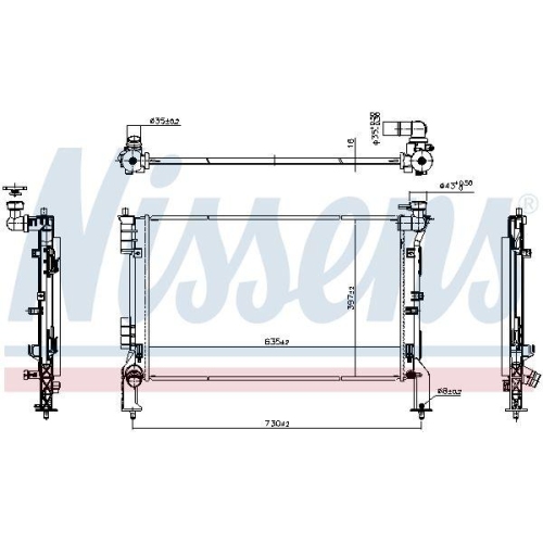 NISSENS K&uuml;hler, Motork&uuml;hlung ** FIRST FIT ** 607322