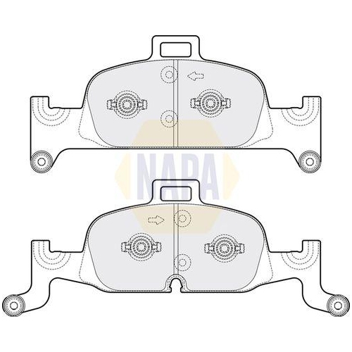 NAPA Bremsbelagsatz, Scheibenbremse NAPA NBP1539