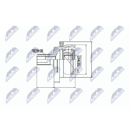 NTY Gelenksatz, Antriebswelle NPZ-ME-004