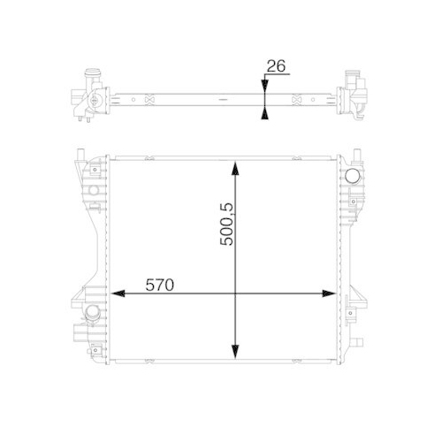 MAHLE K&uuml;hler, Motork&uuml;hlung BEHR CR 1363 000S