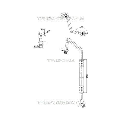 TRISCAN Hochdruck-/Niederdruckleitung, Klimaanlage 9010 28057