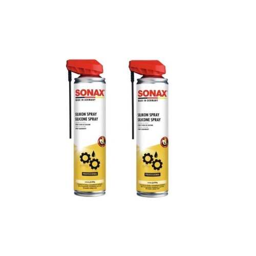 2 Stück SONAX SilikonSpray mit EasySpray, 400 ml 03483000