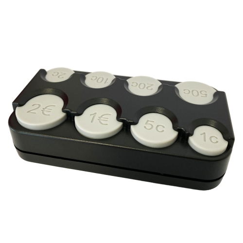 HP Euro M&uuml;nzhalter - schwarz 17657