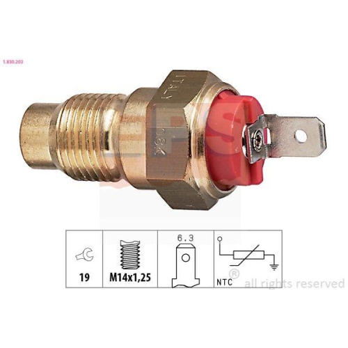 EPS Sensor, K&uuml;hlmitteltemperatur Made in Italy - OE Equivalent
