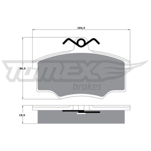 TOMEX Brakes Bremsbelagsatz, Scheibenbremse TX 10-57