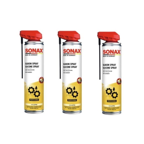 3 St&uuml;ck SONAX SilikonSpray mit EasySpray, 400 ml 03483000