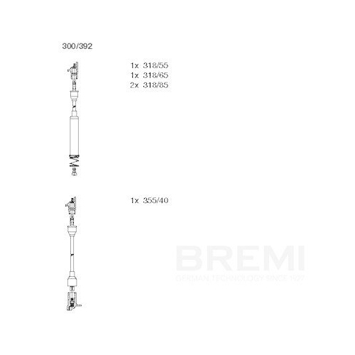 BREMI Z&uuml;ndleitungssatz 300/392
