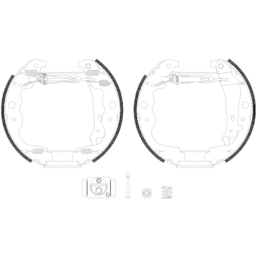 HELLA Bremsbackensatz Shoe Kit Pro 8DB 355 022-871