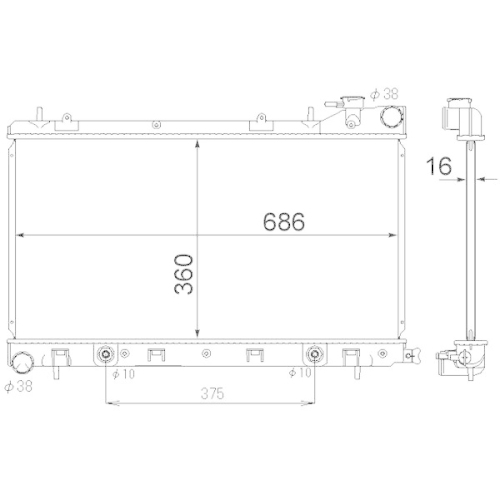MAHLE K&uuml;hler, Motork&uuml;hlung BEHR CR 1874 000S