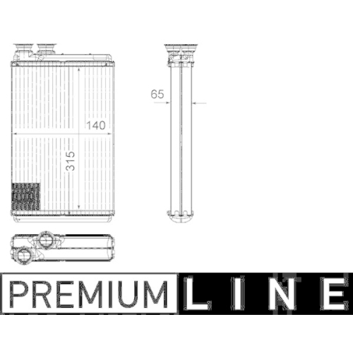 MAHLE W&auml;rmetauscher, Innenraumheizung BEHR *** PREMIUM LINE ***